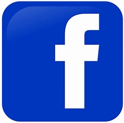  Facebook logo, a lowercase white letter "f" inside a blue square.